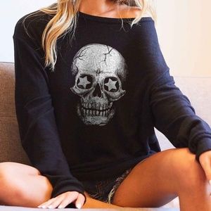 Skull Graphic Pullover Top